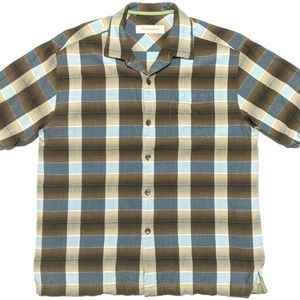Tommy Bahama Mens M Short Sleeve 100% Silk Shirt
